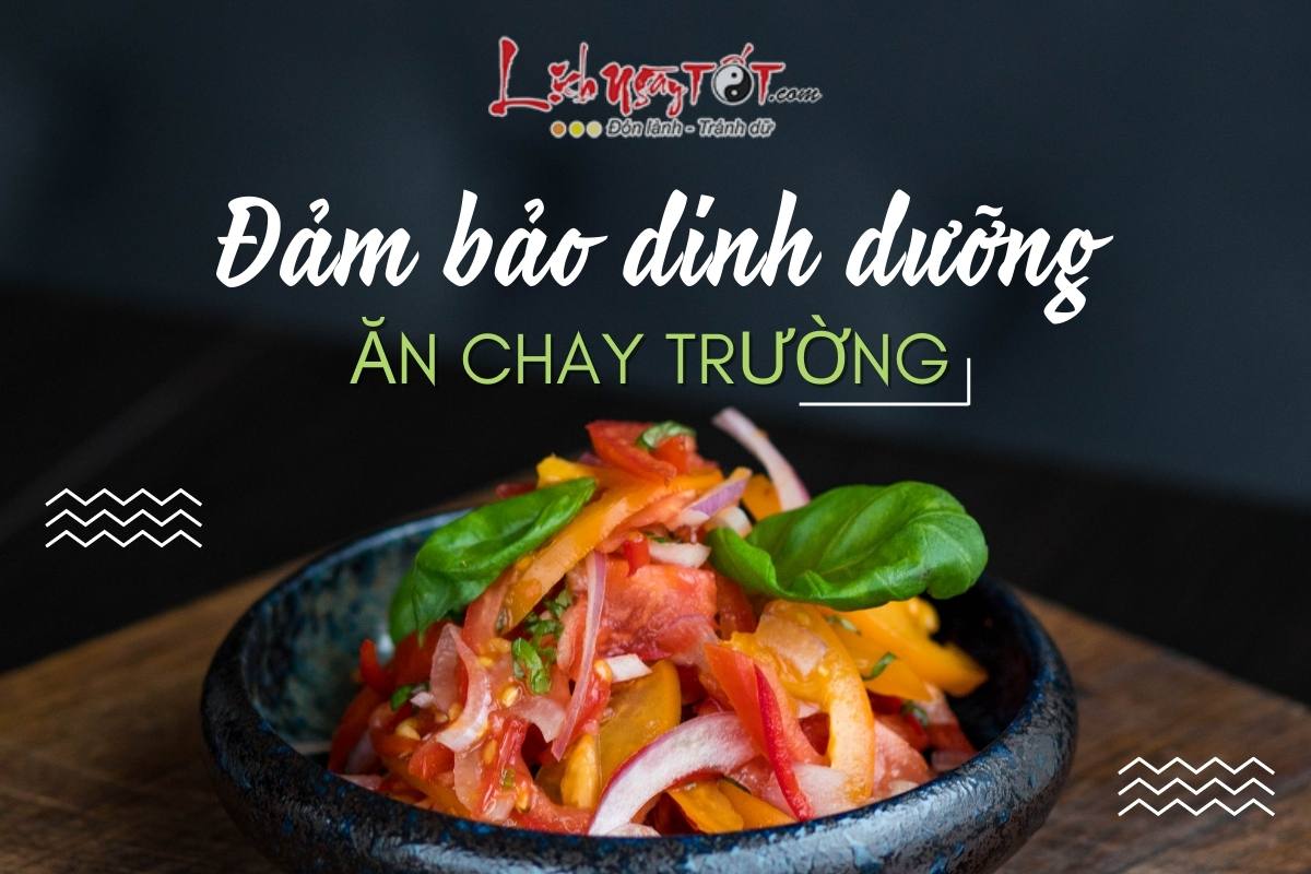 Dam bao dinh duong khi an chay truong