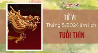 Dự báo vận hạn tháng 5/2024 cho người tuổi Thìn theo lịch Âm: Hạnh phúc và thuận lợi