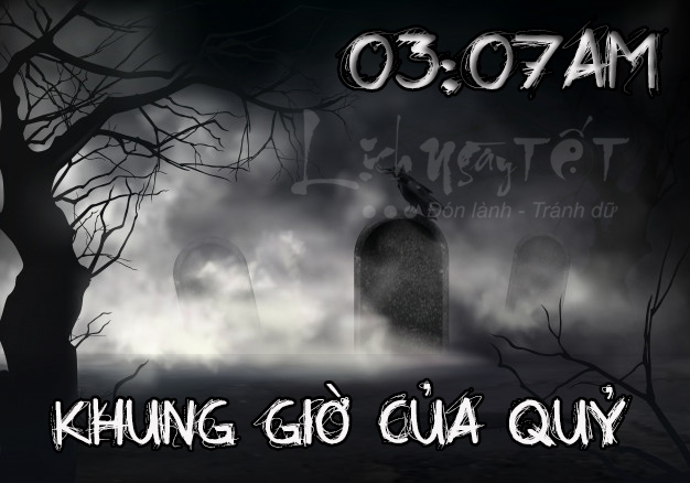 Khung giờ của quỷ 3 giờ 7 phút sáng