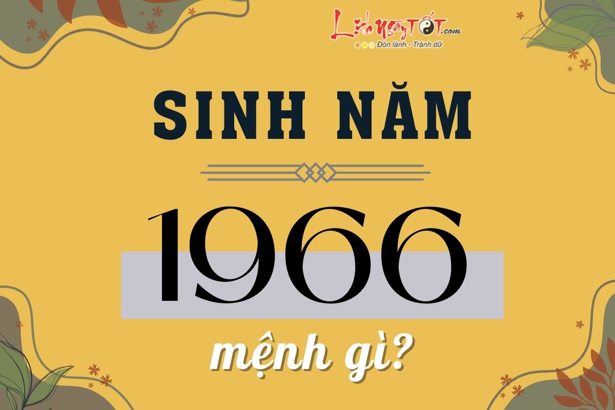 Sinh nam 1966 menh gi?