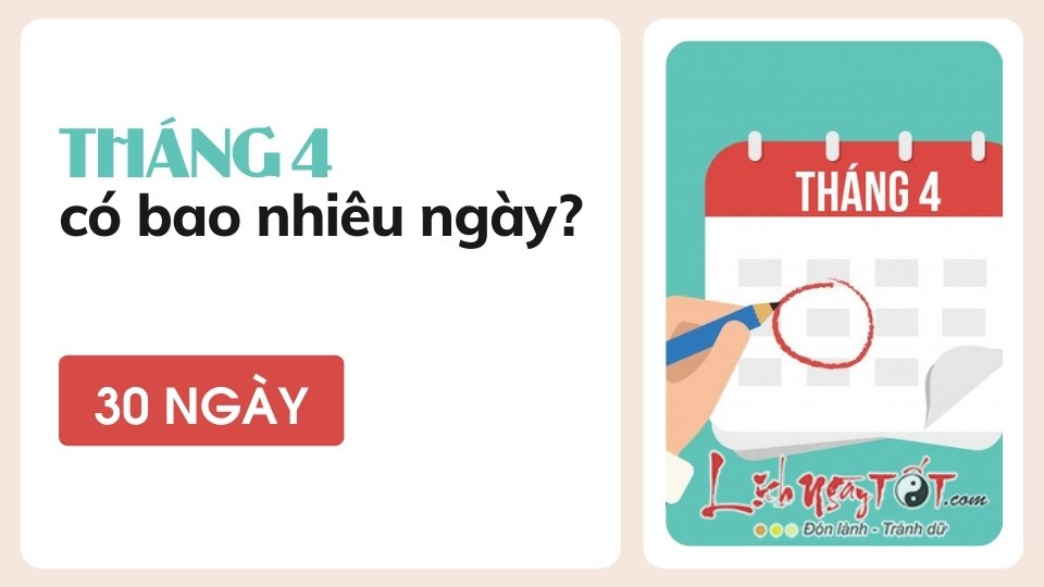 Thang 4 co bao nhieu ngay?