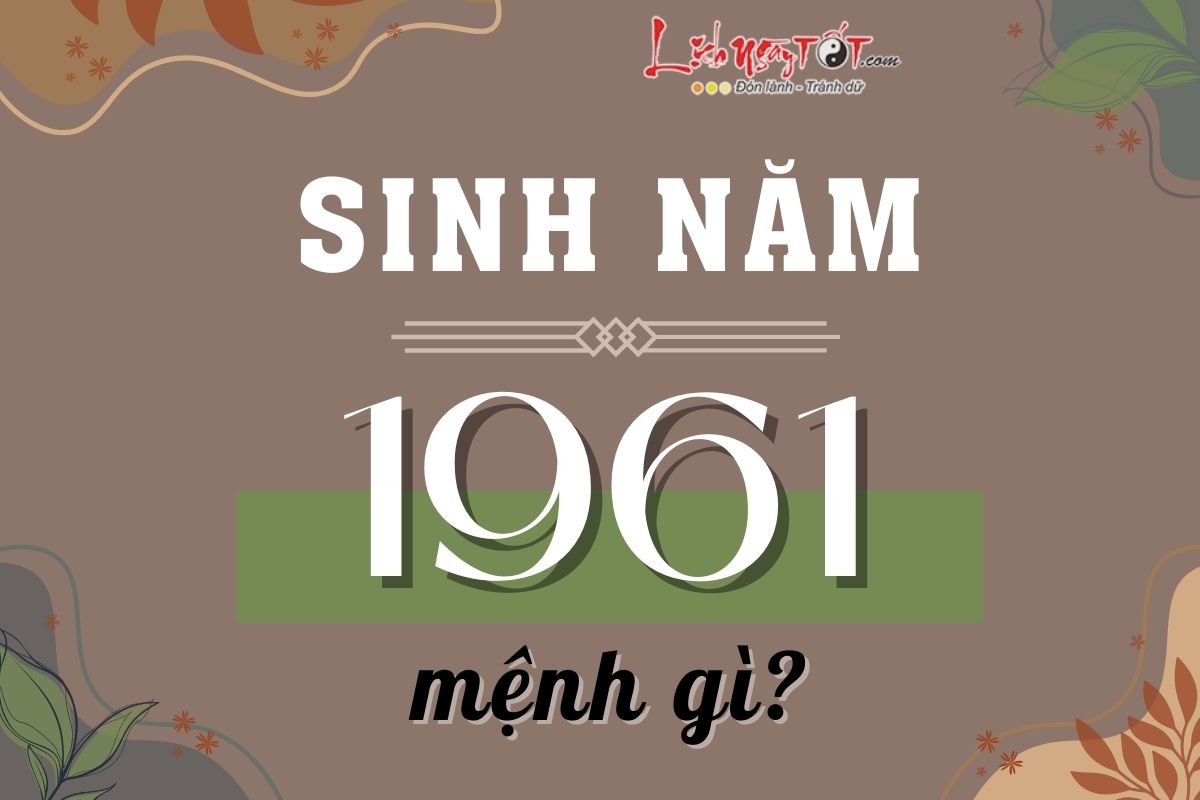 Sinh nam 1961 menh gi?