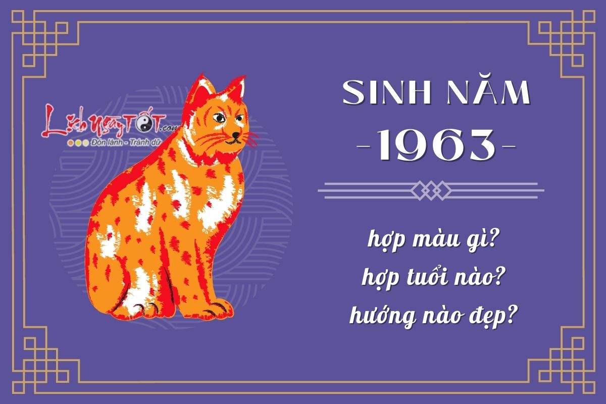 Sinh nam 1963 - Tuoi Quy Mao