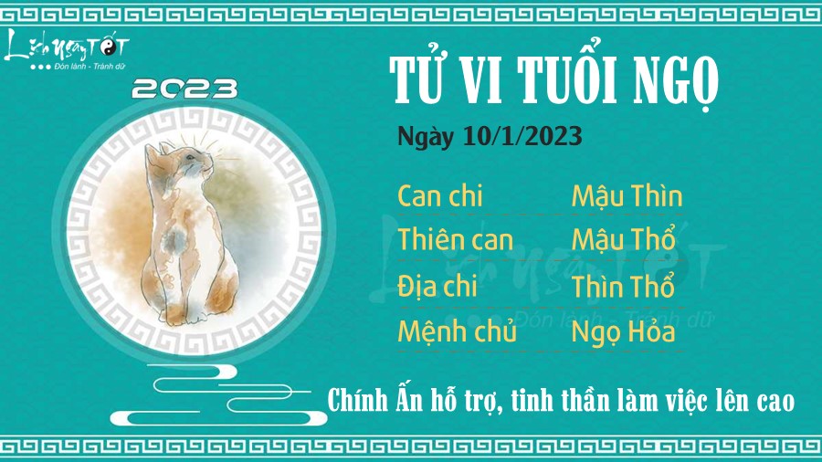 Tu vi hang ngay 10/1/2023 cua 12 con giap - Ngo