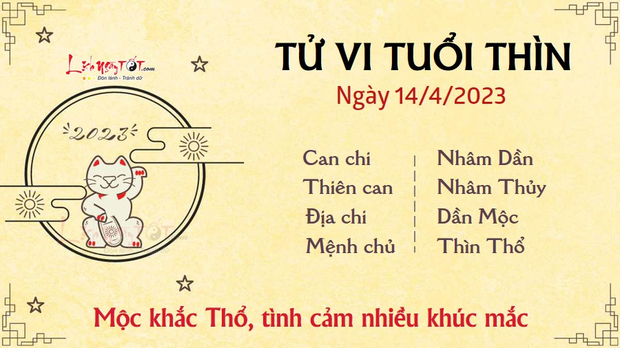 Tu vi hang ngay 14/4/2023 - Thin