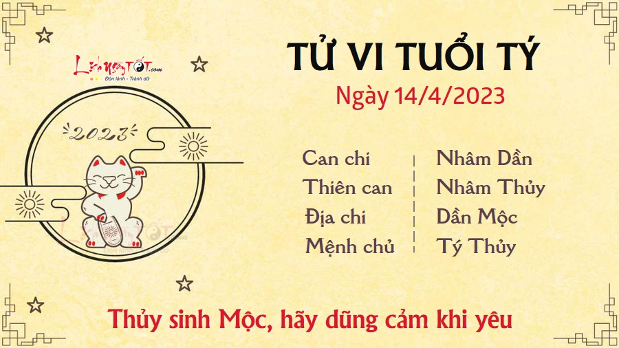 Tu vi hang ngay 14/4/2023 - Ty