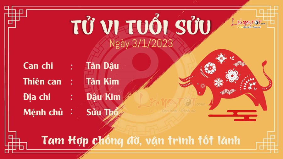 Tu vi hang ngay 3/1/2023 cua 12 con giap -