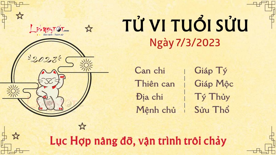 Tu vi hang ngay 7/3/2023 cua 12 con giap - Suu