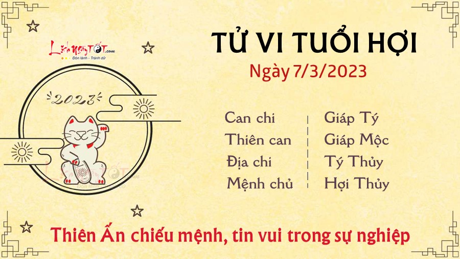 Tu vi hang ngay 7/3/2023 cua 12 con giap - Hoi