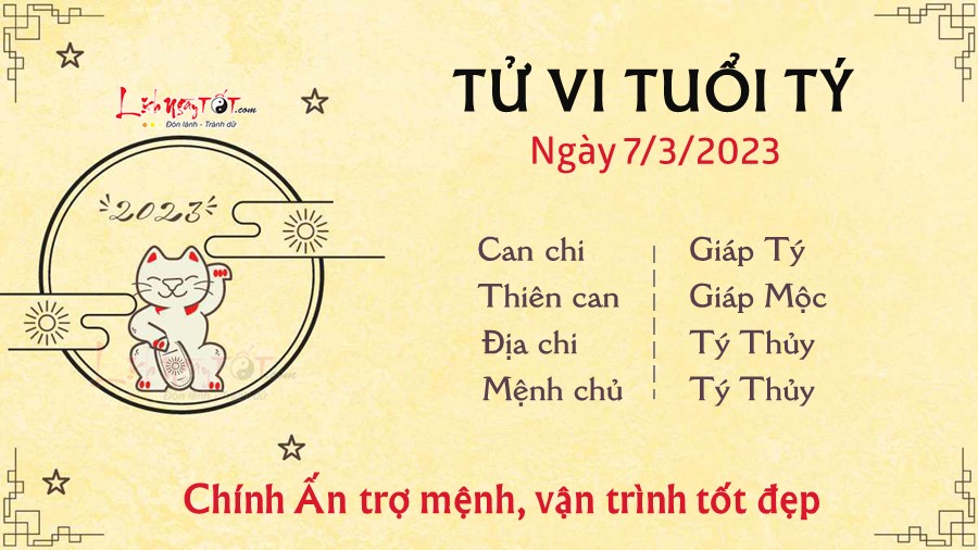 Tu vi hang ngay 7/3/2023 cua 12 con giap -Ty