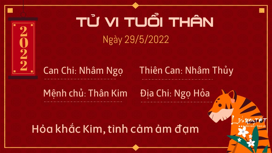 Tu vi ngay 29/5/2022 cua 12 con giap - Than