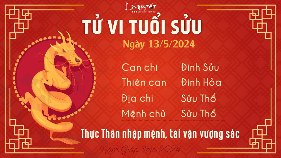 Tu vi hang ngay 13/5/2024 - Suu