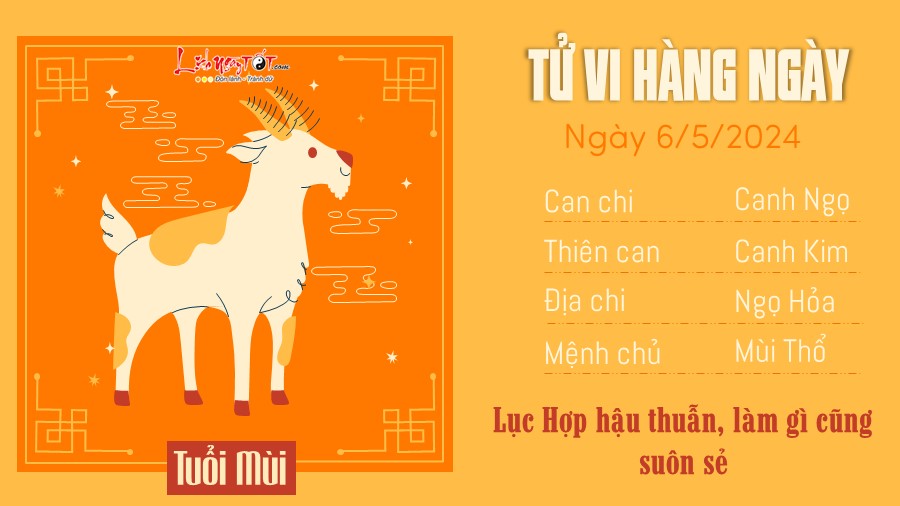 Tu vi hang ngay 6/5/2024 - Mui