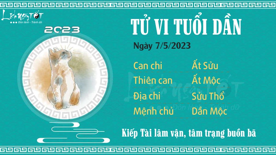 Tu vi hang ngay 7/5/2023 tuoi Dan