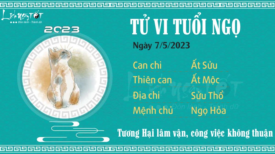 Tu vi hang ngay 7/5/2023 tuoi Ngo