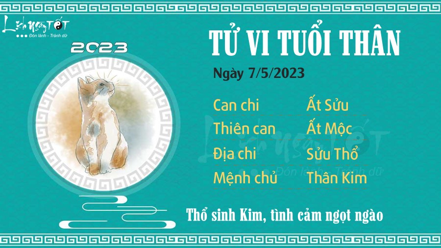 Tu vi hang ngay 7/5/2023 tuoi Than