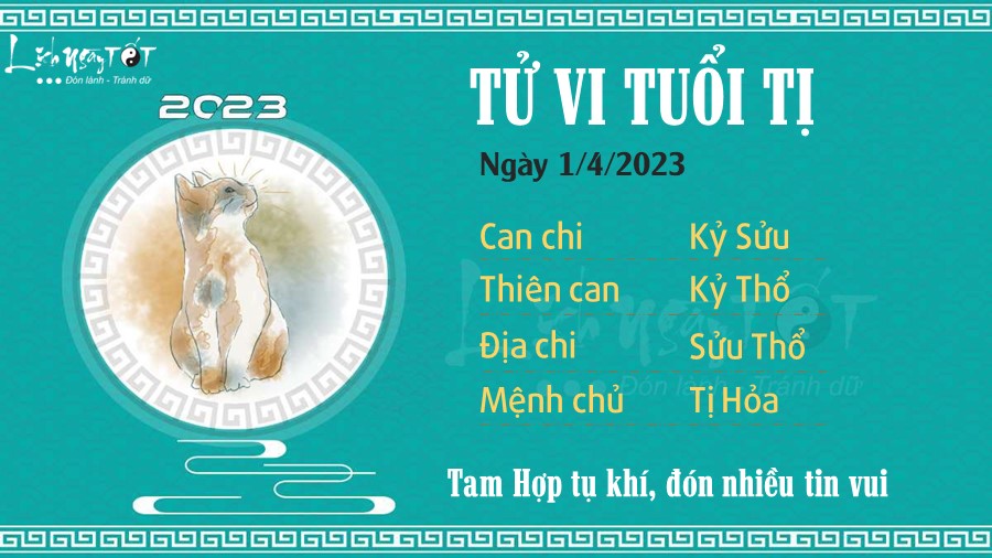 Tu vi hang ngay 1/4/2023 cua 12 con giap - Ti