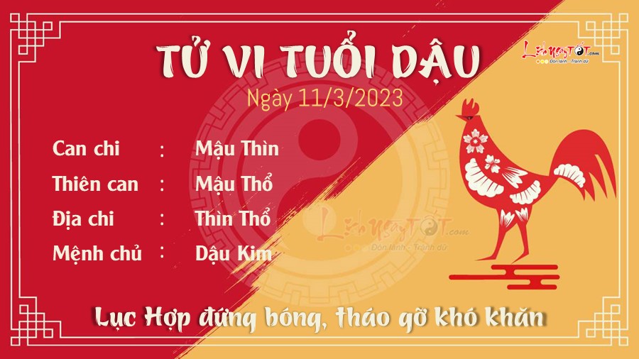 Tu vi hang ngay 11/3/2023 cua 12 con giap - Dau