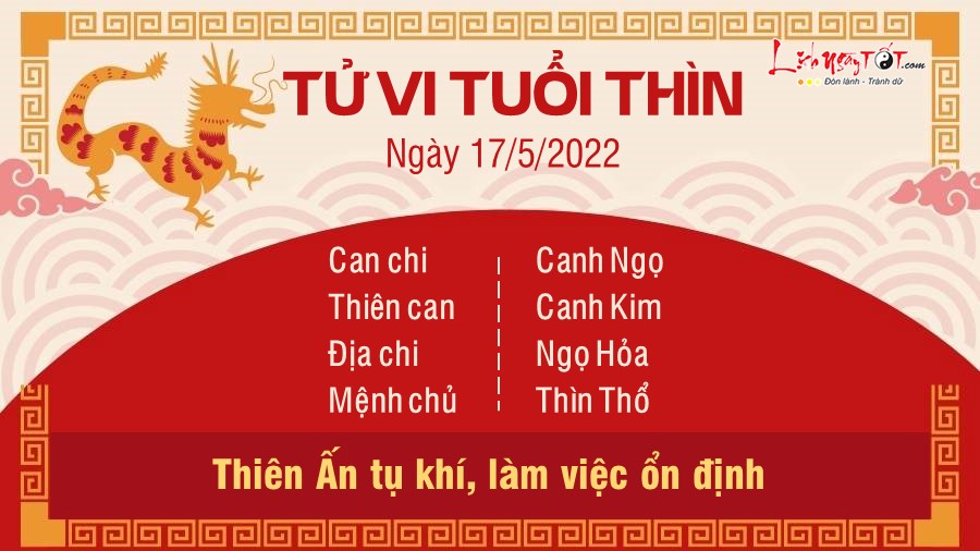 Tu vi ngay 17/5/2022 cua 12 con giap - Tuoi Thin