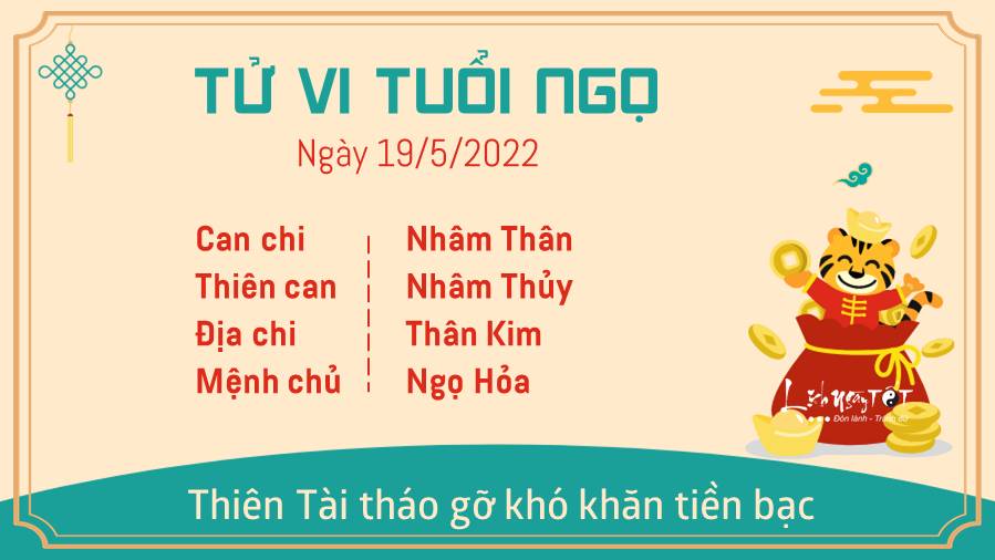 Tu vi ngay 19/5/2022 cua 12 con giap - Ngo