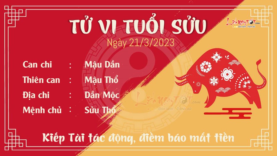 Tu vi hang ngay 21/3/2023 cua 12 con giap - Suu