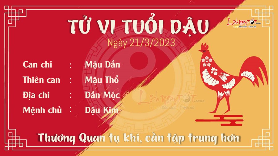 Tu vi hang ngay 21/3/2023 cua 12 con giap - Dau