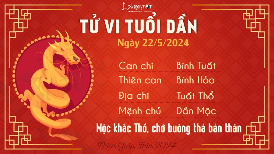 Tu vi hang ngay 22/5/2024 - Dan