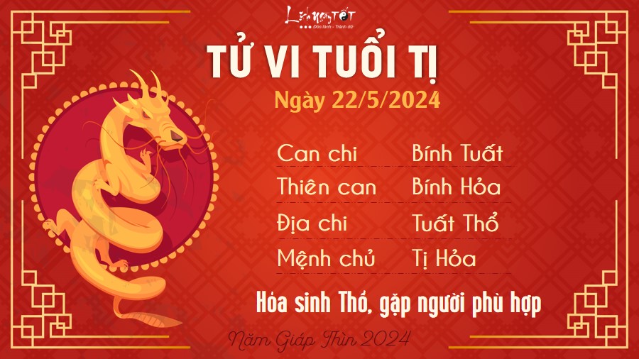 Tu vi hang ngay 22/5/2024 - Ti