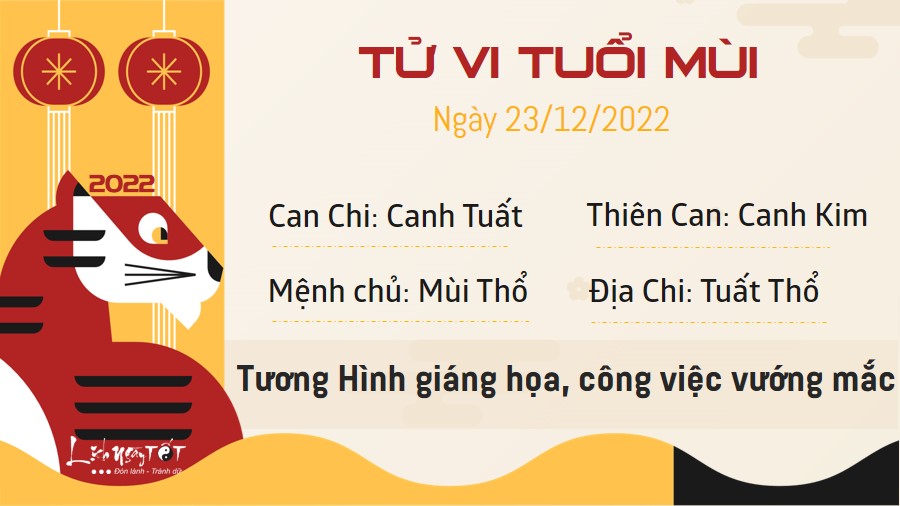 Tu vi hang ngay 23/12/2022 - Mui