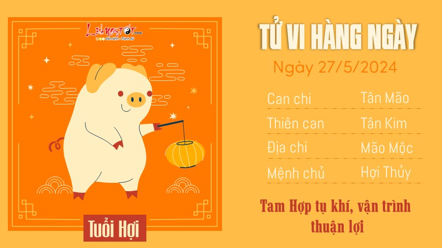 Tu vi hang ngay 27/5/2024 - Hoi