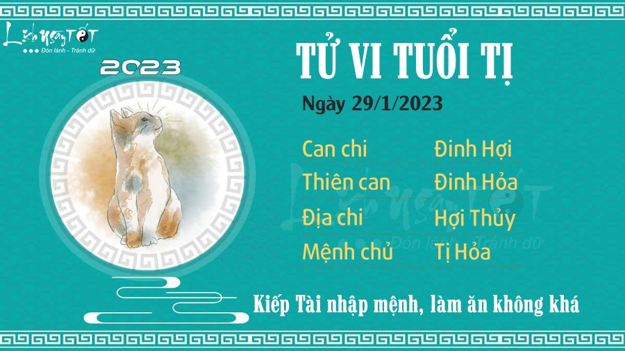 Tu vi hang ngay 29/1/2023 cua 12 con giap - Ti