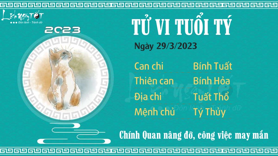 Tu vi hang ngay 29/3/2023 - Tuoi ty