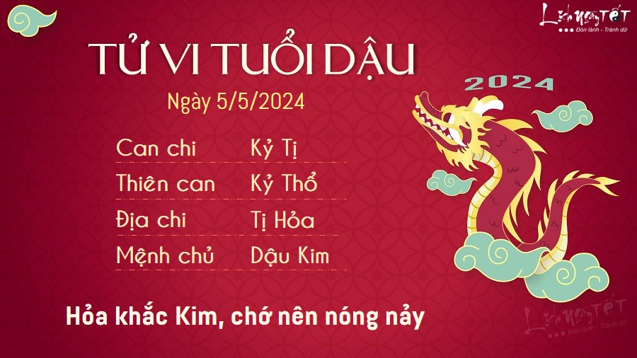 Tu vi hang ngay 5/5/2024 - Dau