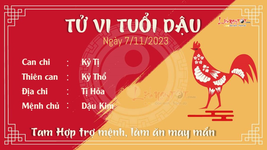 Tu vi hang ngay 7/11/2023 tuoi Dau