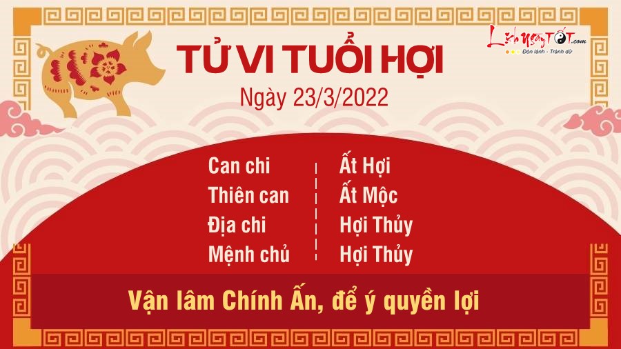 Tu vi ngay 23/3/2022 cua 12 con giap - Hoi