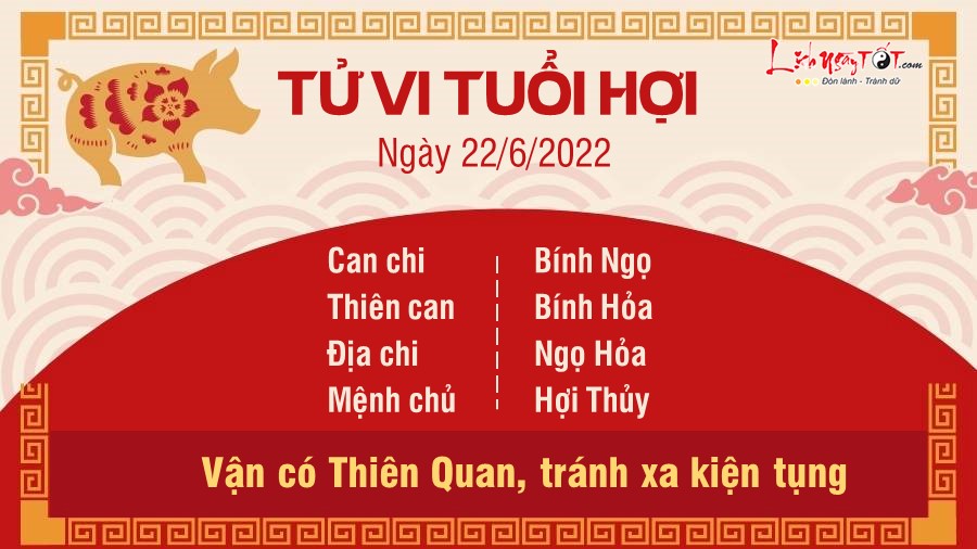 Tu vi ngay 22/6/2022 cua 12 con giap - Hoi