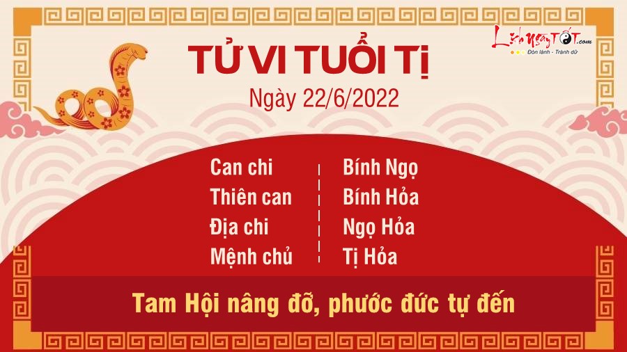 Tu vi ngay 22/6/2022 cua 12 con giap - Ti