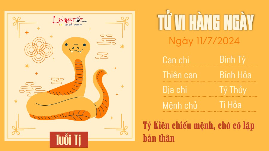 Tu vi hang ngay 11/7/2024 - Ti