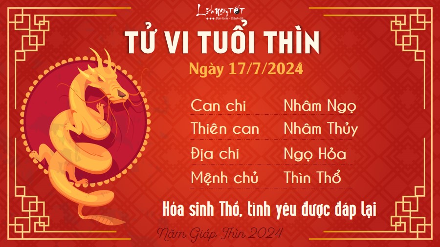 Tu vi hang ngay 17/7/2024 - Thin