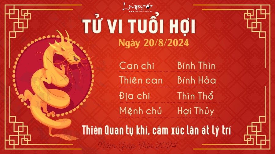 Tu vi hang ngay 20/8/2024 - Hoi