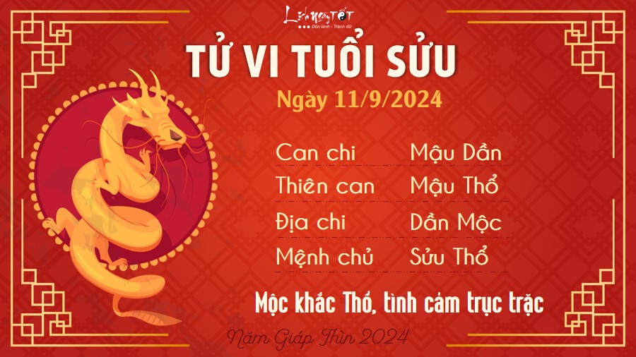 Tu vi hang ngay 11/9/2024 - Suu