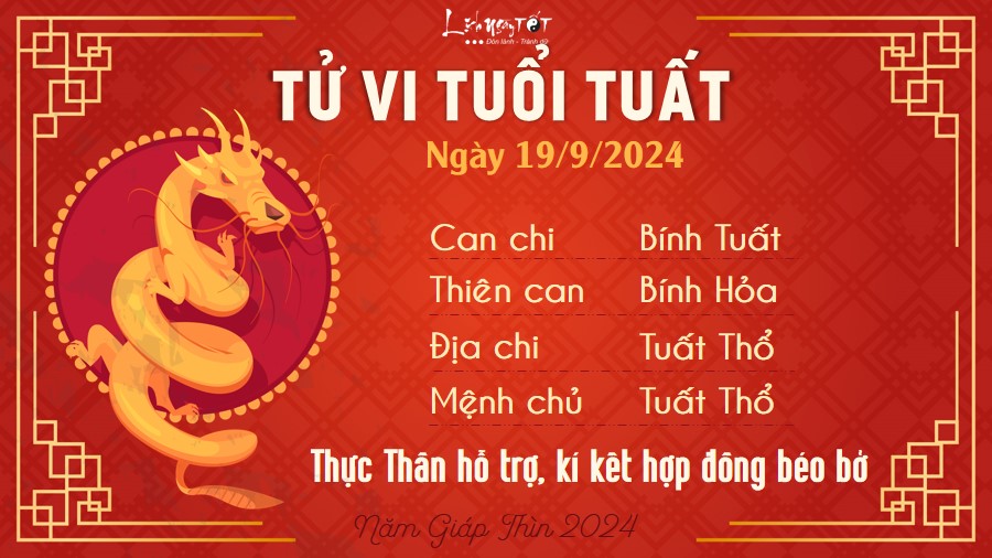 Tu vi hang ngay 19/9/2024 - Tuat