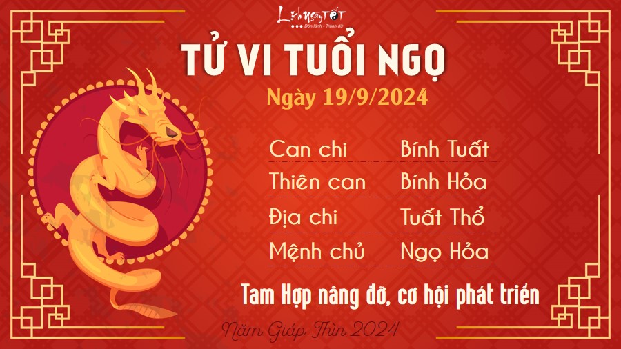 Tu vi hang ngay 19/9/2024 - Ngo