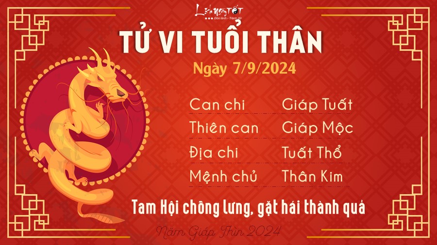 Tu vi hang ngay 7/9/2024 - Than